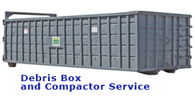 Link to Commercial Debris Box and Compactor Service Page