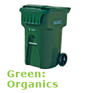 Green Organics Cart and what belongs inside